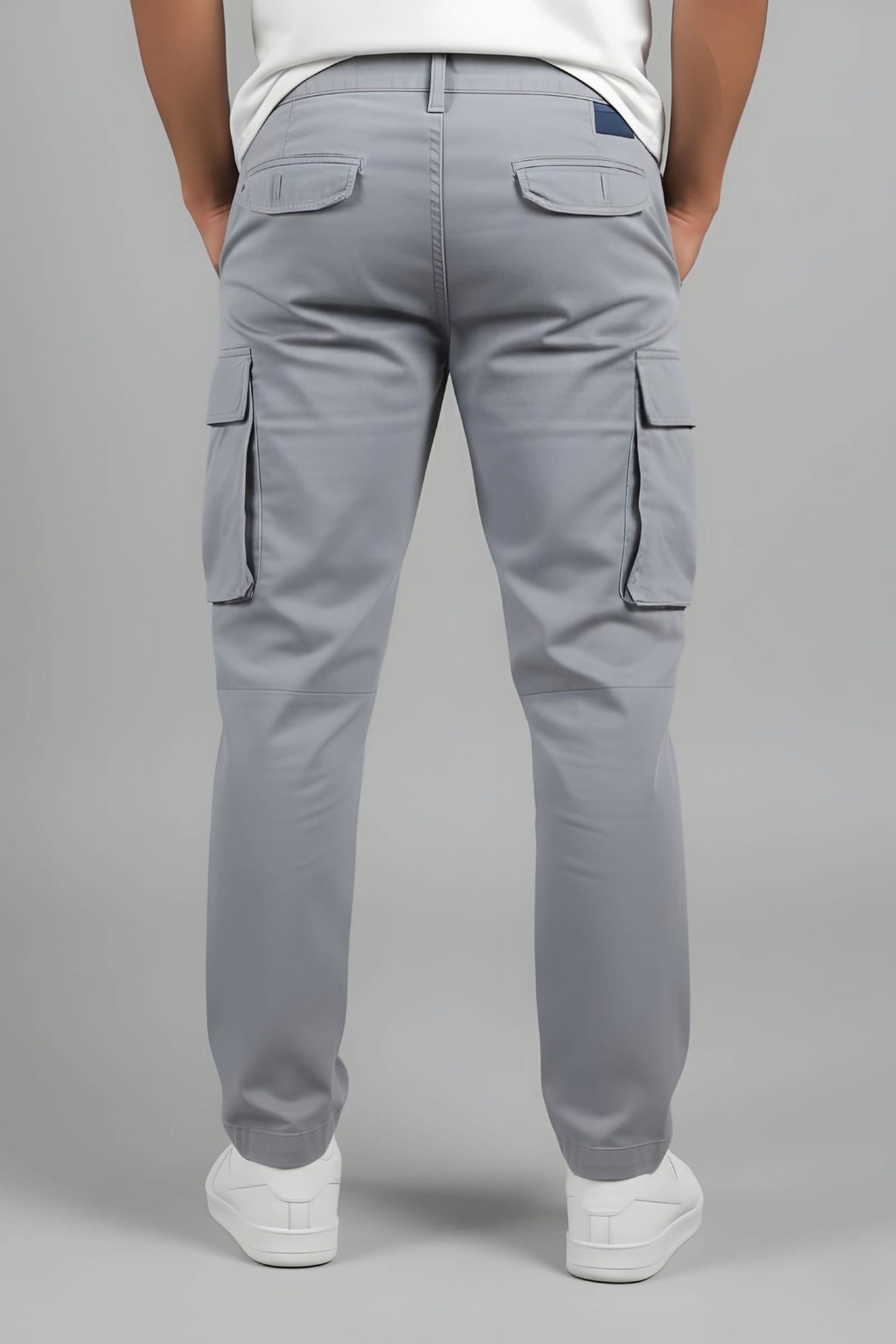 Men's Solid Cargo Pants – Premium Fabric