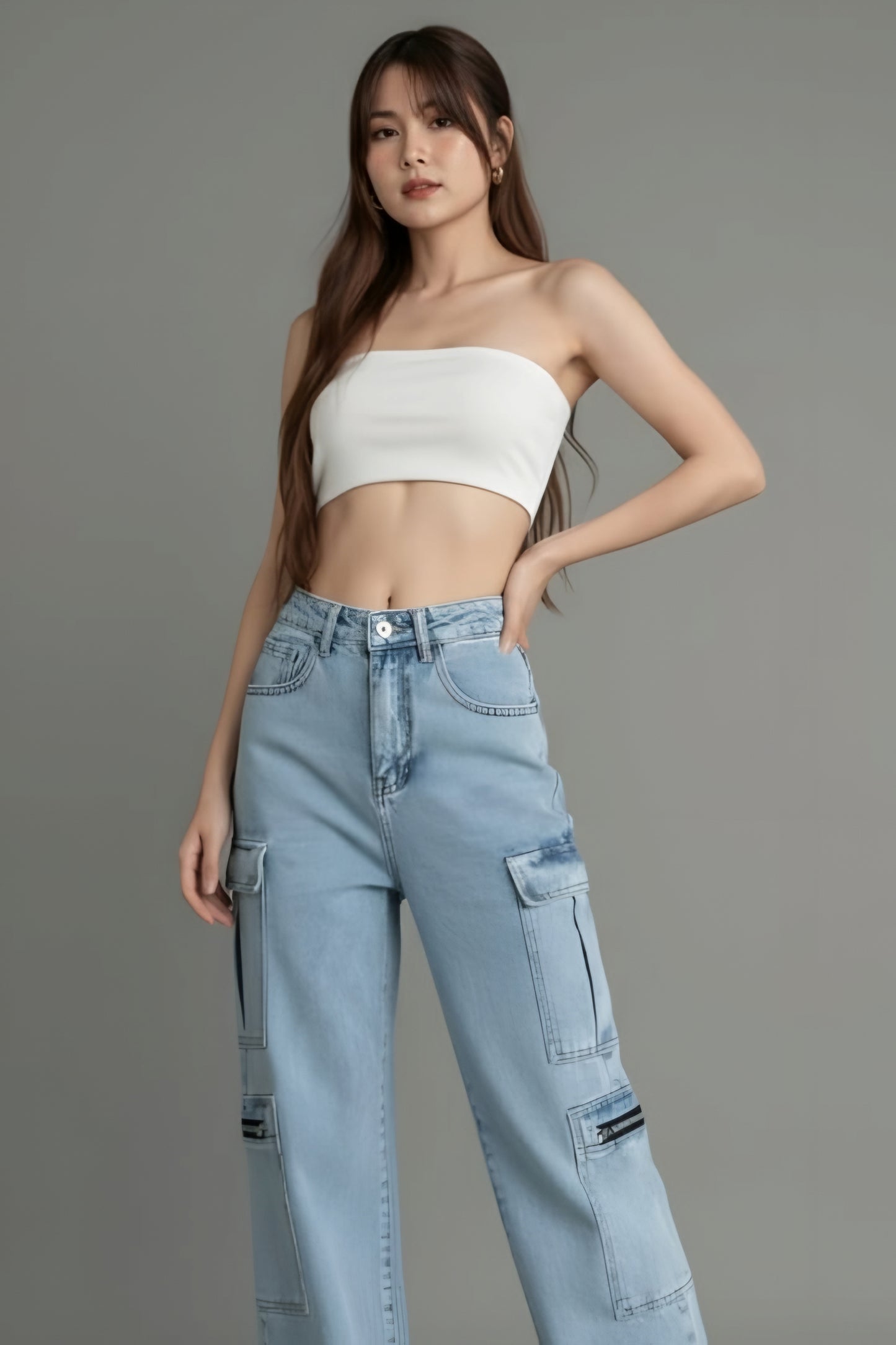 Womens 8 Pocket Jeans