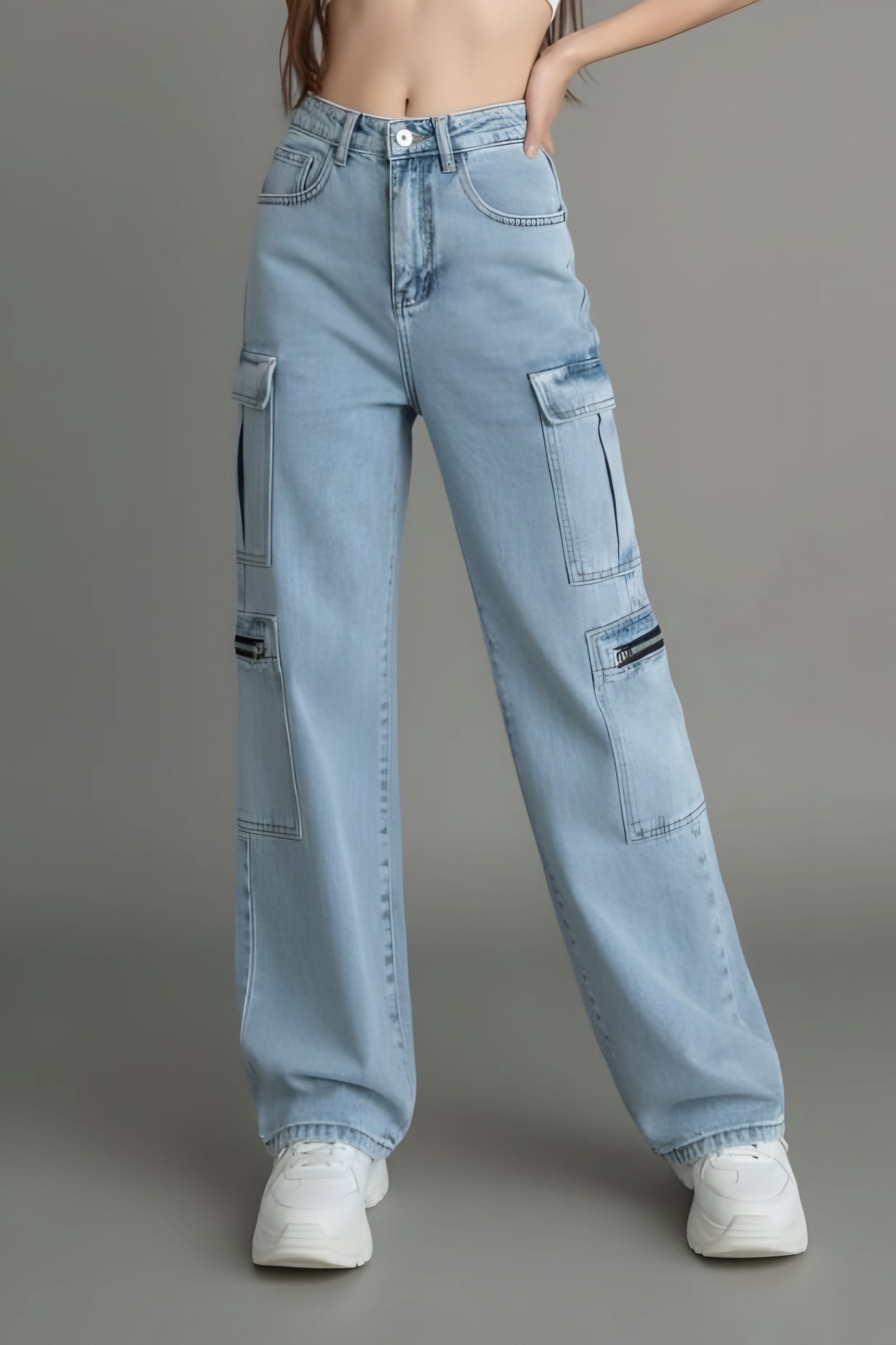 Womens 8 Pocket Jeans