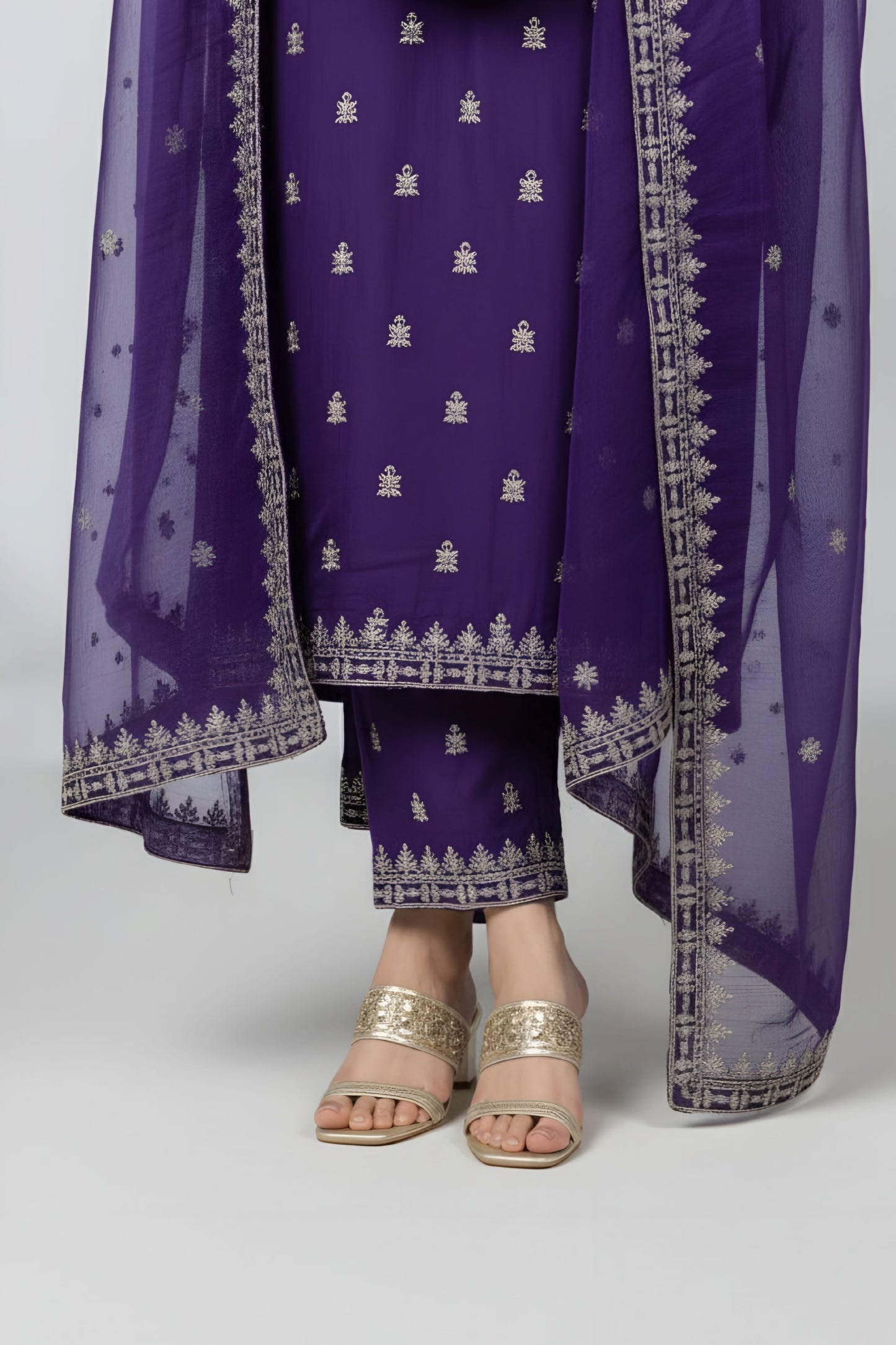 cottan jari silk kurti set