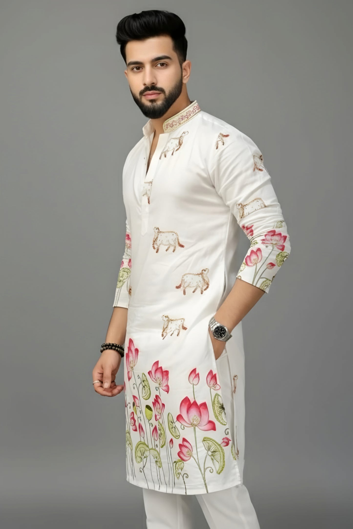 Divine Lotus Kurta