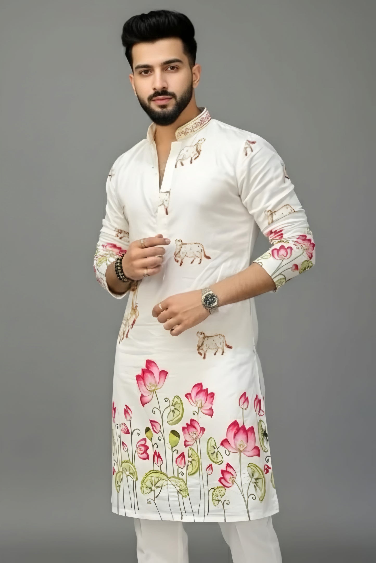 Divine Lotus Kurta