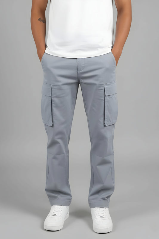 Men's Solid Cargo Pants – Premium Fabric