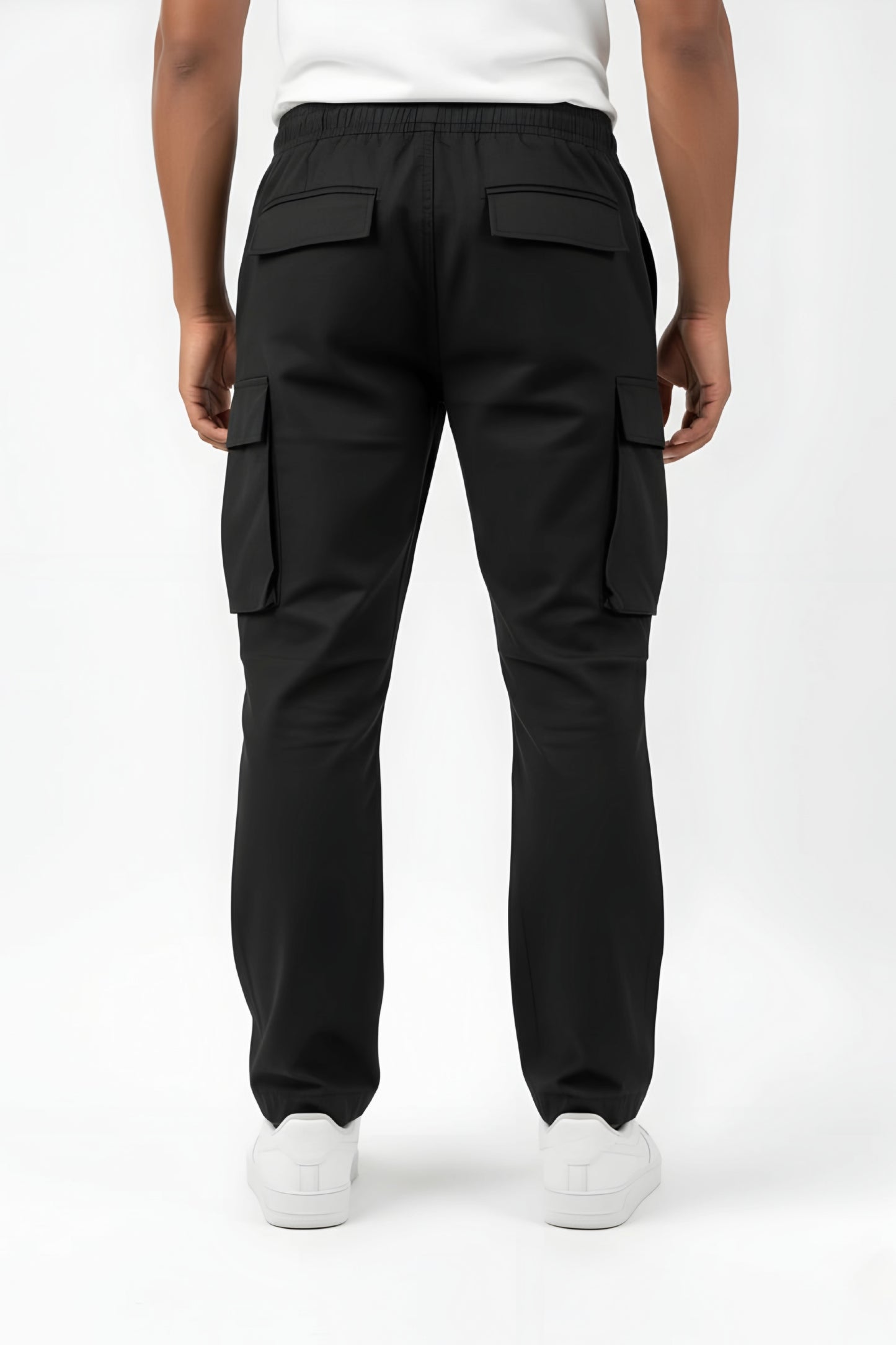 Men's Solid Cargo Pants