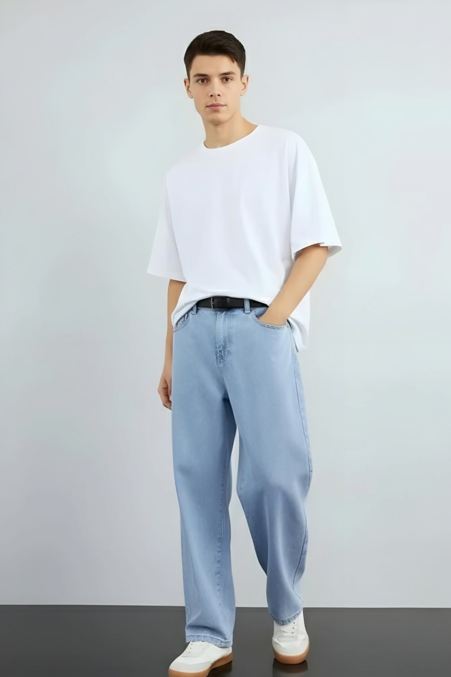 Mens Blue Straight fit Jeans