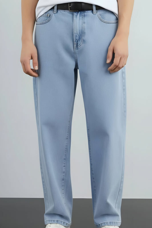 Mens Blue Straight fit Jeans