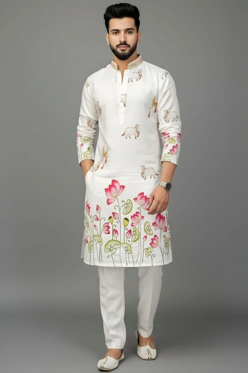 Divine Lotus Kurta
