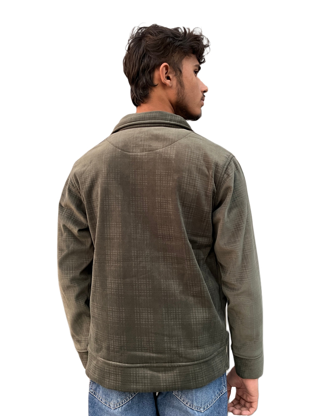 The 'Aura' Earth-Toned Check Shacket | Civoraa X Prada