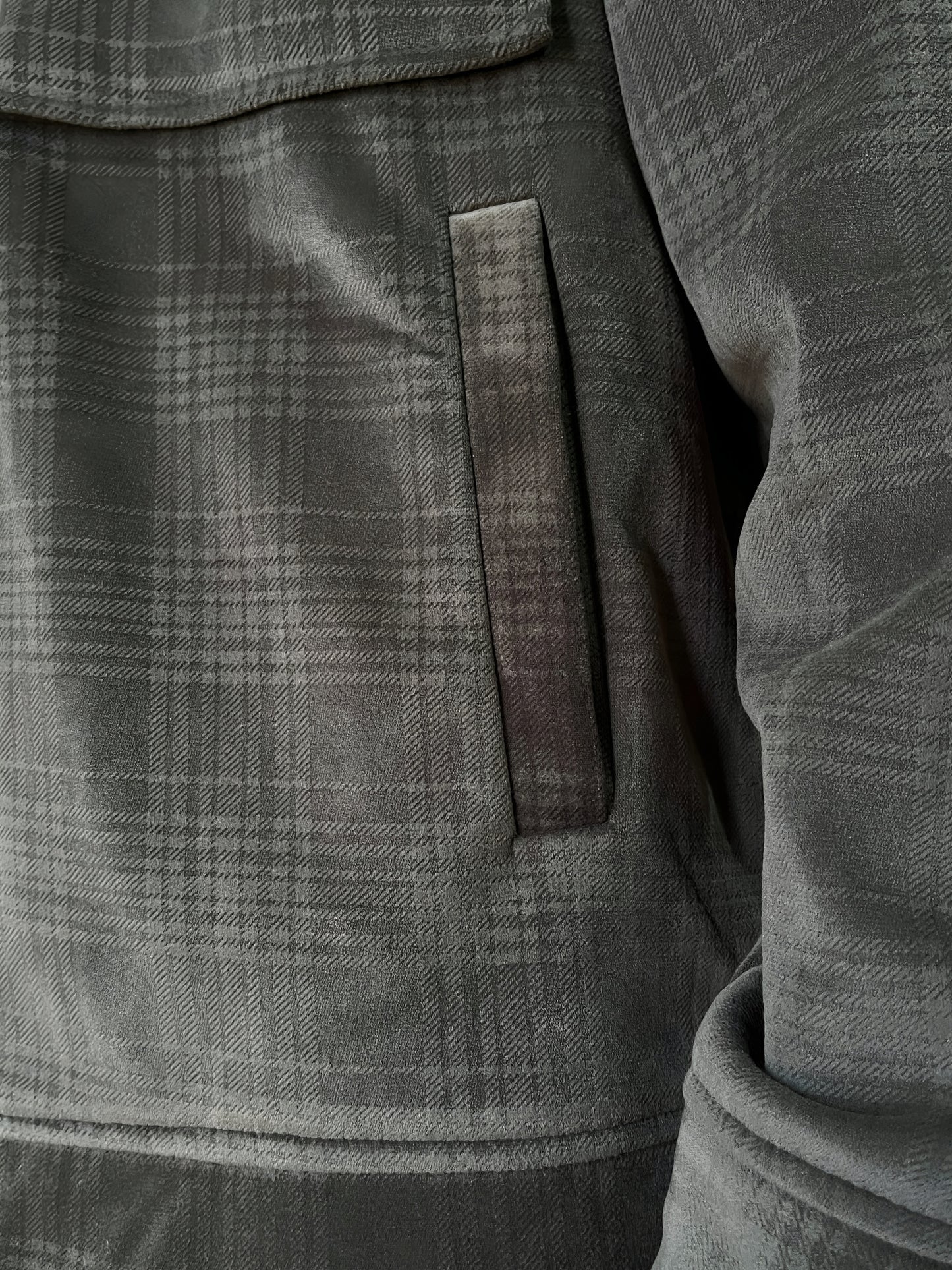 The 'Aura' Earth-Toned Check Shacket | Civoraa X Prada