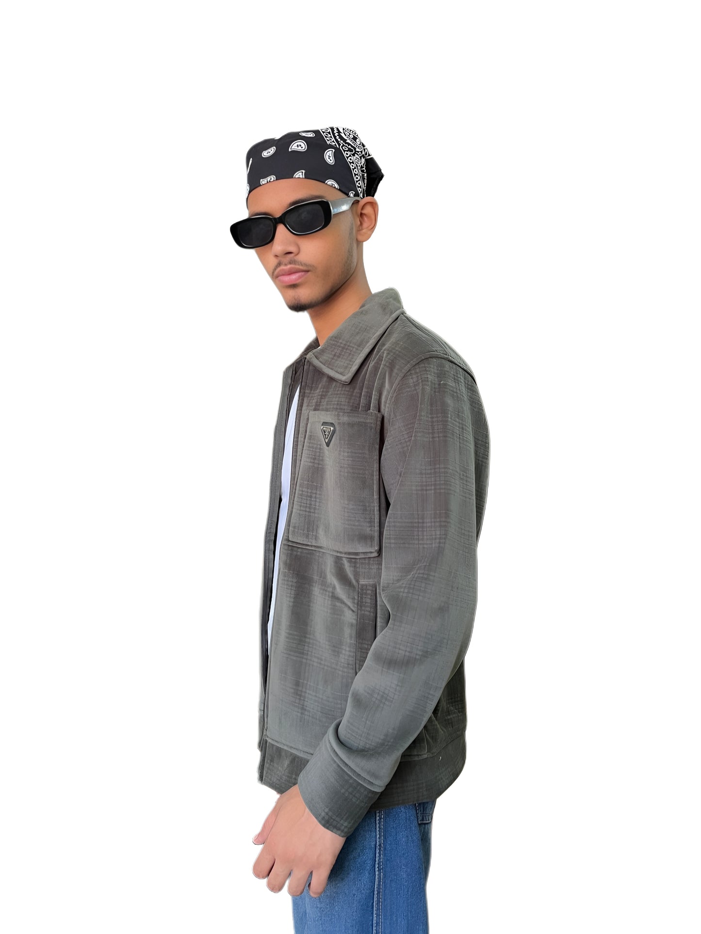 The 'Aura' Earth-Toned Check Shacket | Civoraa X Prada