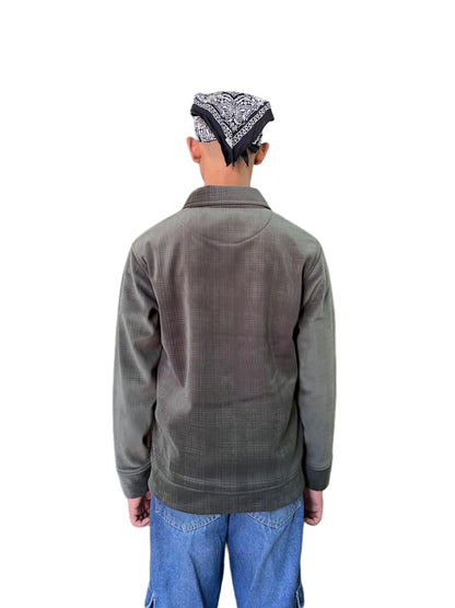 The 'Aura' Earth-Toned Check Shacket | Civoraa X Prada